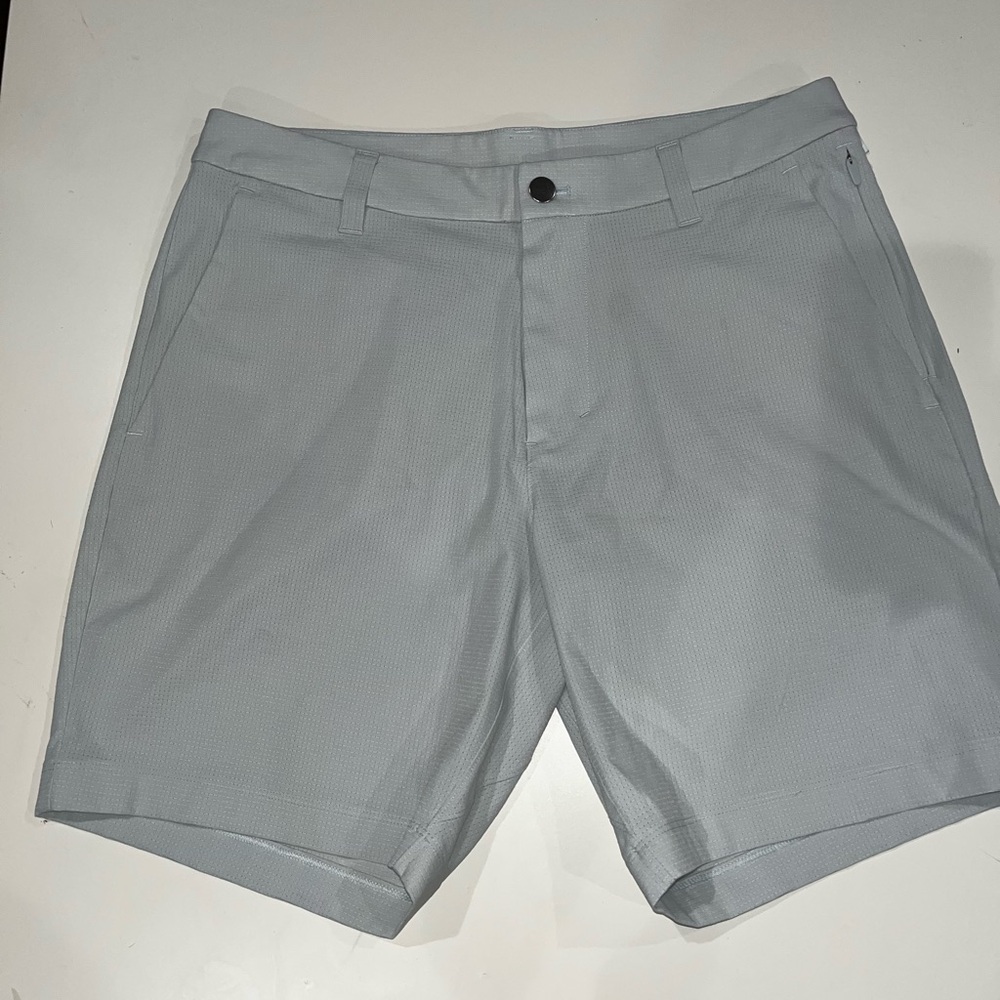 Lululemon Athletica Gray Flat Front Shorts